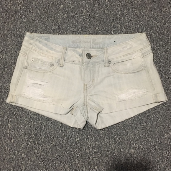 American Eagle Outfitters Pants - American Eagle Jr 4 Shorts Destroyed Light Bleach